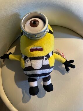 Carl Minion ty Plush in prison uniform
